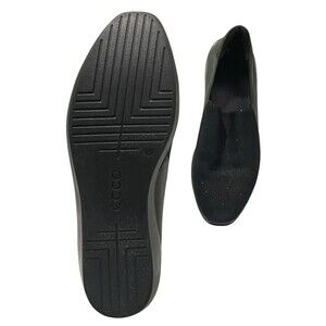 ECCO Danish Design Shoes Black EU 37 / US 6 Shimmering Fabric/Leather Loafers